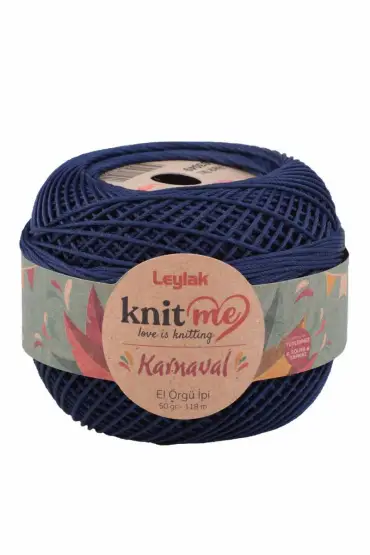 Knit me Karnaval El Örgü İpi Açık Lacivert 03049 50 gr.