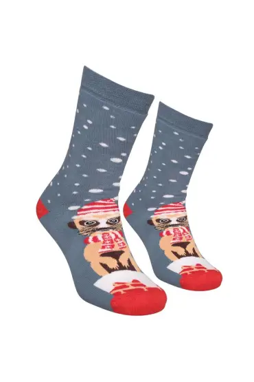 Yılbaşılı Kadın Havlu Çorap 8314 | Renk7