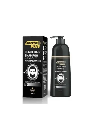 Softto Plus Black Hair Şampuan 350 ML x 2 Adet