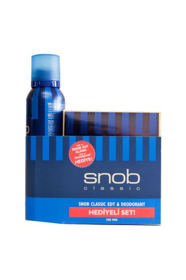 Snob Edt 100 ML+Deo Classıc  x 2 Adet