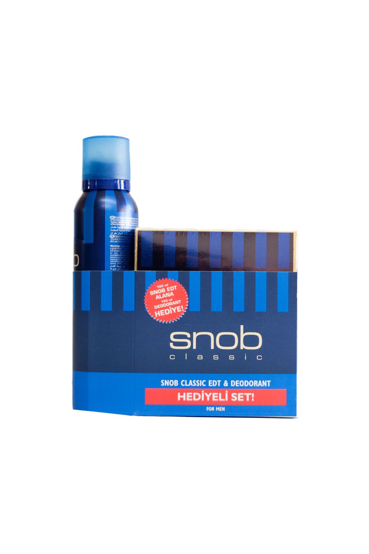 Snob Edt 100 ML+Deo Classıc x 3 Adet