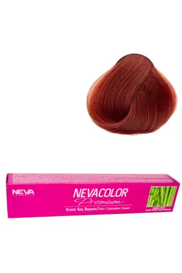 Nevacolor Tüp Boya  6.45 Kızıl Bakır x 4 Adet + Sıvı Oksidan 4 Adet 