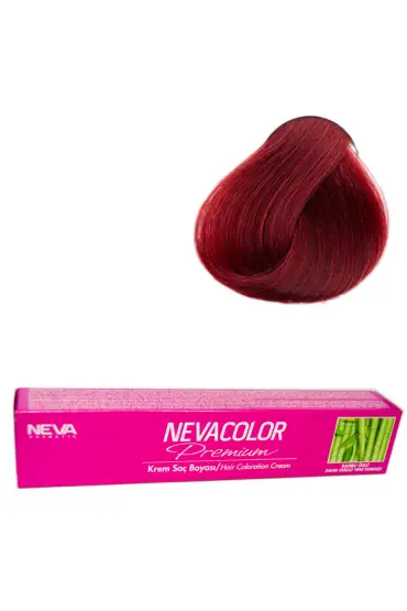 Nevacolor Tüp Boya  6.66 Koyu Kızıl Kumral x 4 Adet + Sıvı Oksidan 4 Adet 