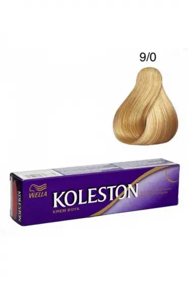 Koleston Tüp Boya  9/0 Sarı x 4 Adet + Sıvı Oksidan 4 Adet 