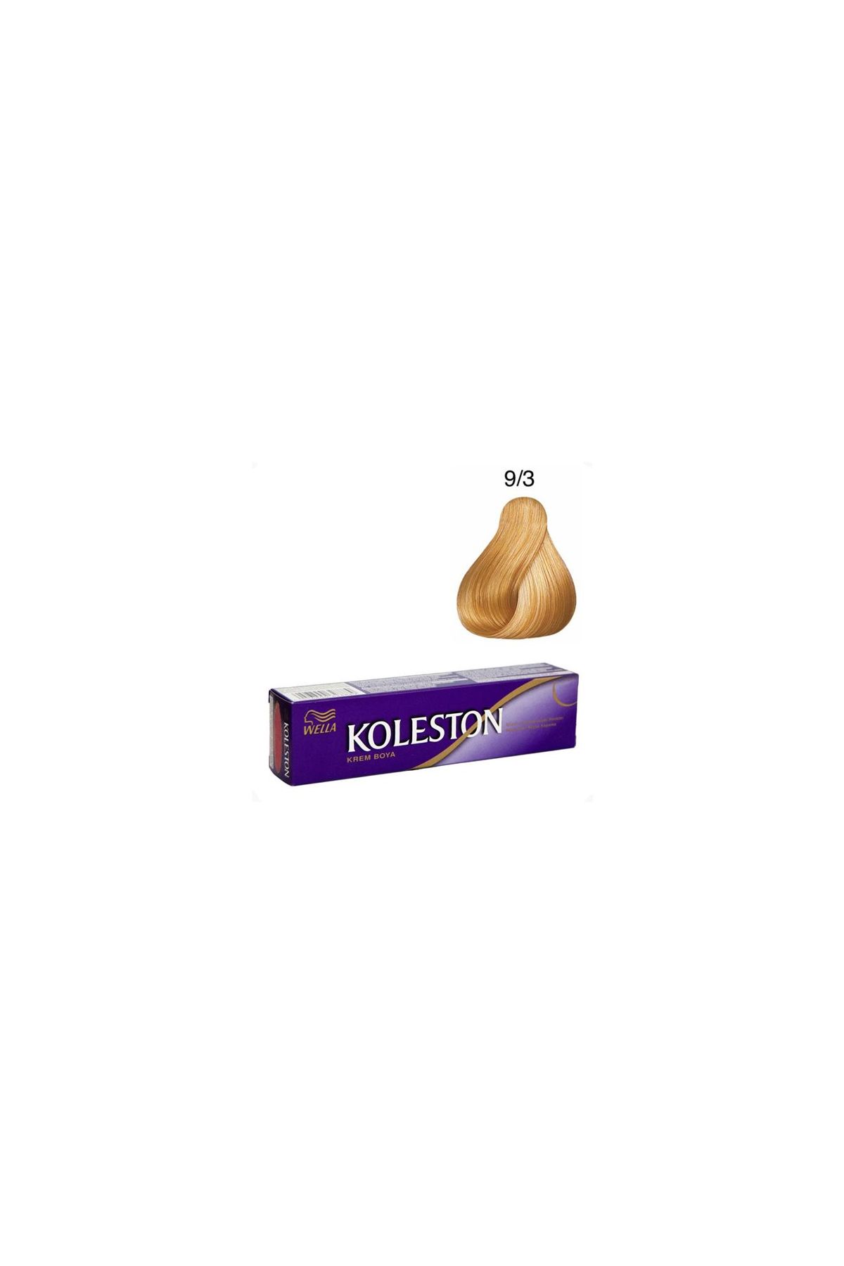 Koleston Tüp Boya  9/3 Altın Sarısı  x 2 Adet + Sıvı Oksidan 2 Adet