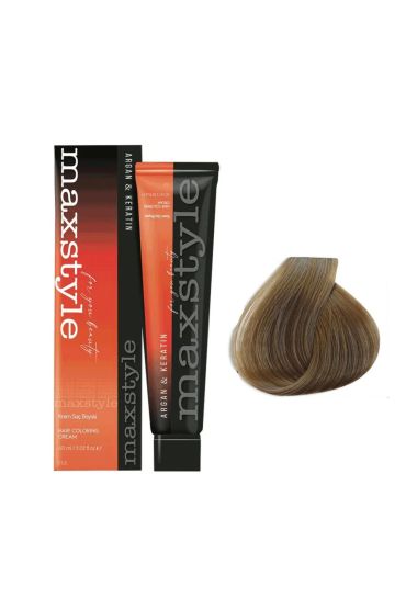 Maxstyle Argan Keratin Saç Boyası 7.0 Kumral + Sıvı oksidan
