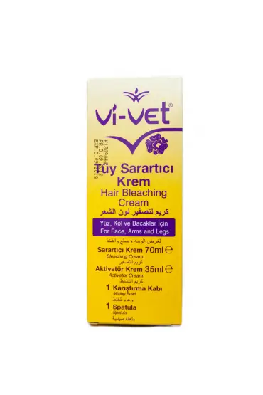 Vi-vet Tüy Sarartıcı Krem 35 ml +70 ml Paket  x 2 Adet