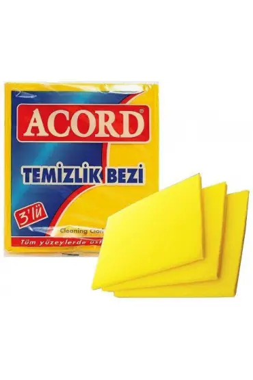 Acord Temizlik Bezi 3Lü x 12 Adet