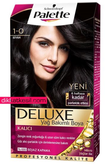 Palette Deluxe Saç Boyası 1.0 Siyah  x  3 Adet
