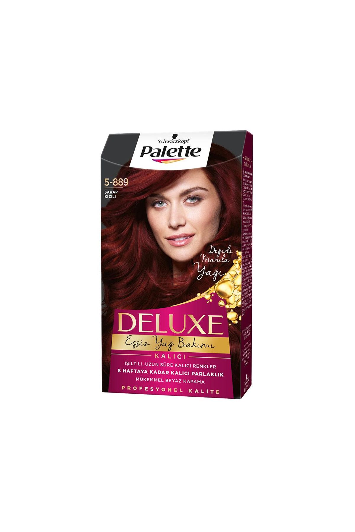 Palette Deluxe Saç Boyası 5.889 Şarap Kızılı x 3 Adet