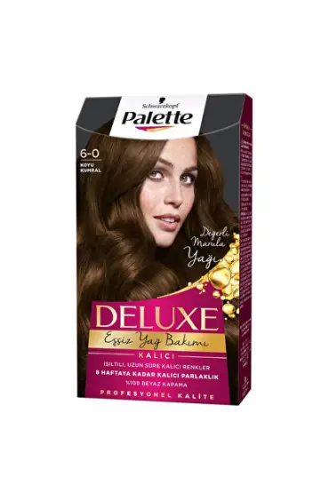 Palette Deluxe Saç Boyası 6.0 Koyu Kumral  x  3 Adet
