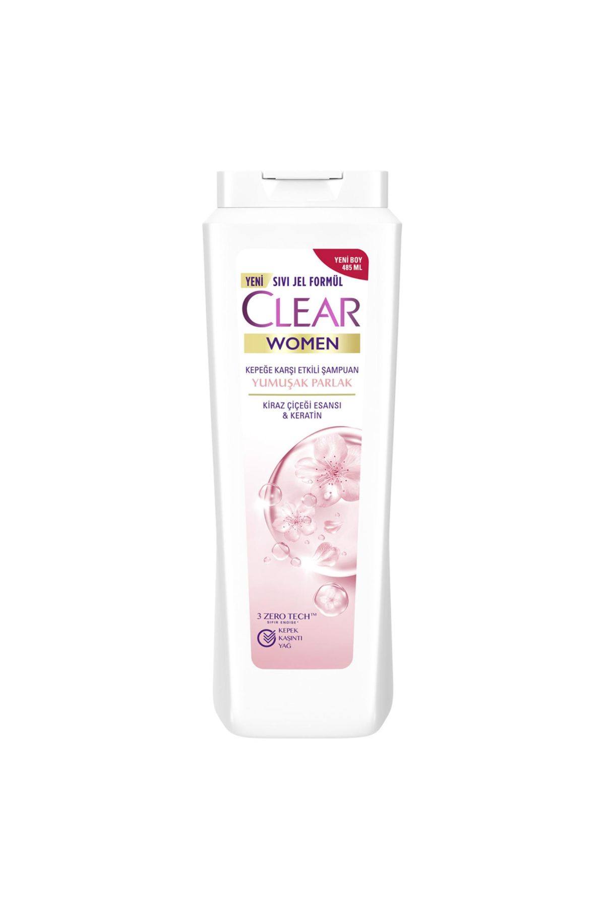 Clear Kadın Şampuan 485 ML x 4 Adet Yumuşak Parlak