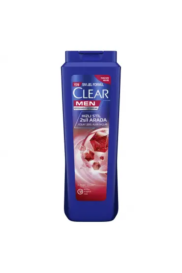 Clear Men Şampuan 485ML x 4 Adet Hızlı Stil 2si1 Arada