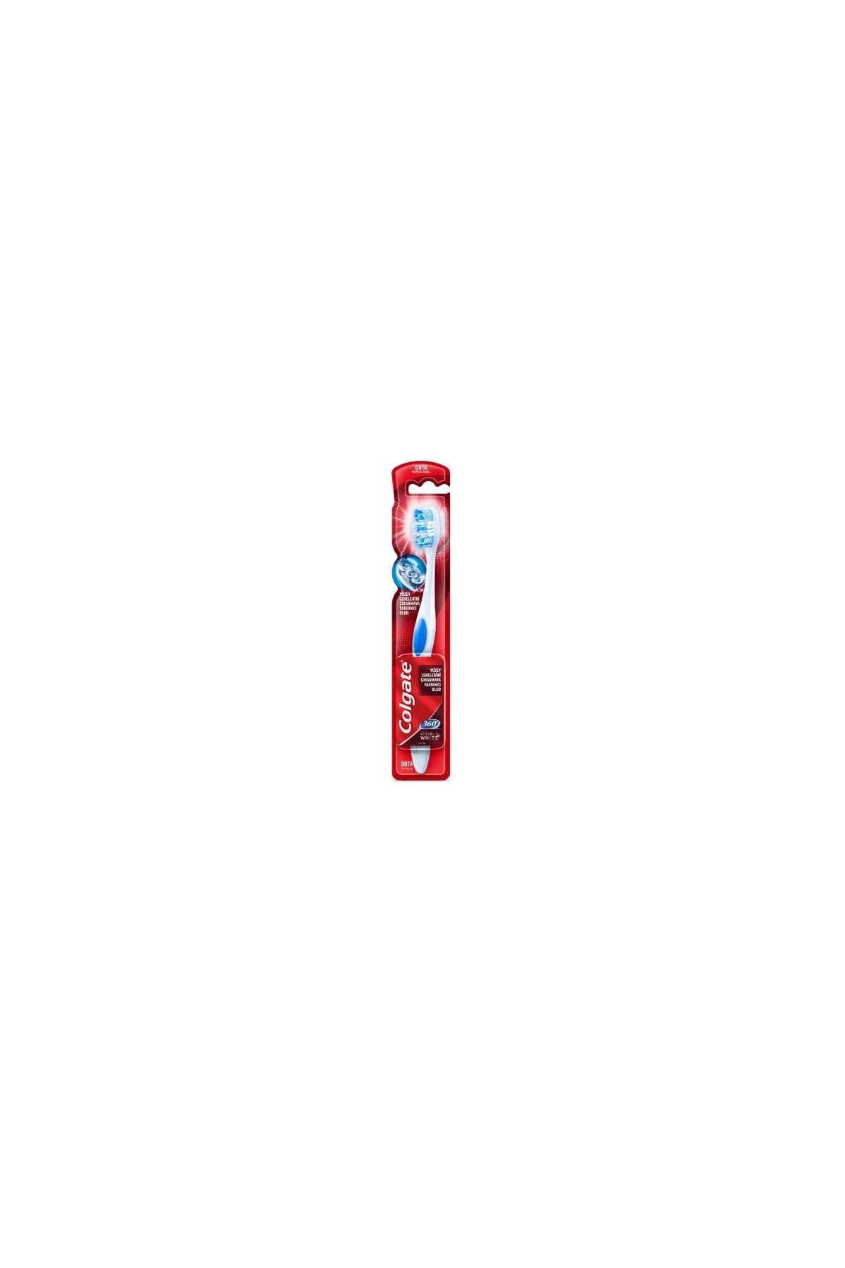 Colgate Diş Fırça Tekli 360 Visible White Orta x 12 Adet
