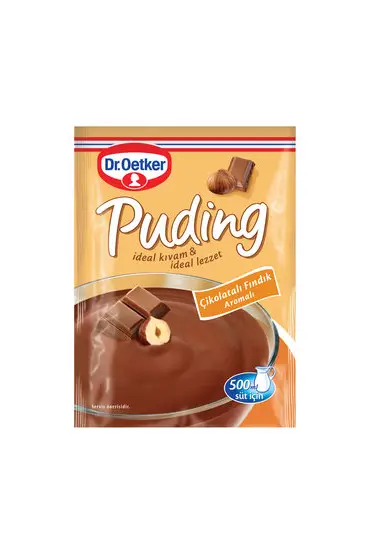 Dr. Oetker Puding Çikolata Fındıklı 115Gr x 24 Adet