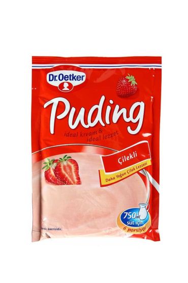 Dr. Oetker Puding  Çilekli 125Gr x 24 Adet