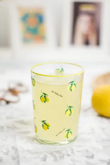 Limon Desenli Su Meşrubat Bardağı 400 ML 