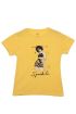 Baskılı Kız Çocuk Tshirt 0407 | Sarı