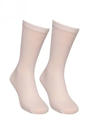Müjde Orta Kalın Dizaltı Çorap 40 den 016 | Beyaz