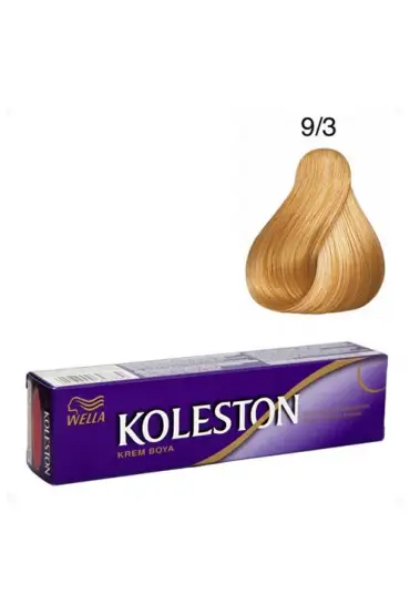 Koleston Tüp Boya  9/3 Altın Sarısı  x 2 Adet + Sıvı Oksidan 2 Adet