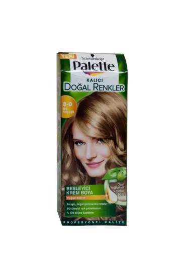 Palette Natural Saç Boyası  8-0 Bal Köpüğü x 3 Adet
