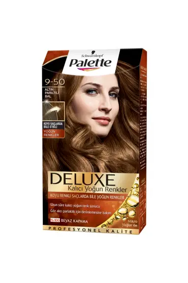 Palette Saç Boyası  9-50 Altın Parıltılı Bal x 4 Adet