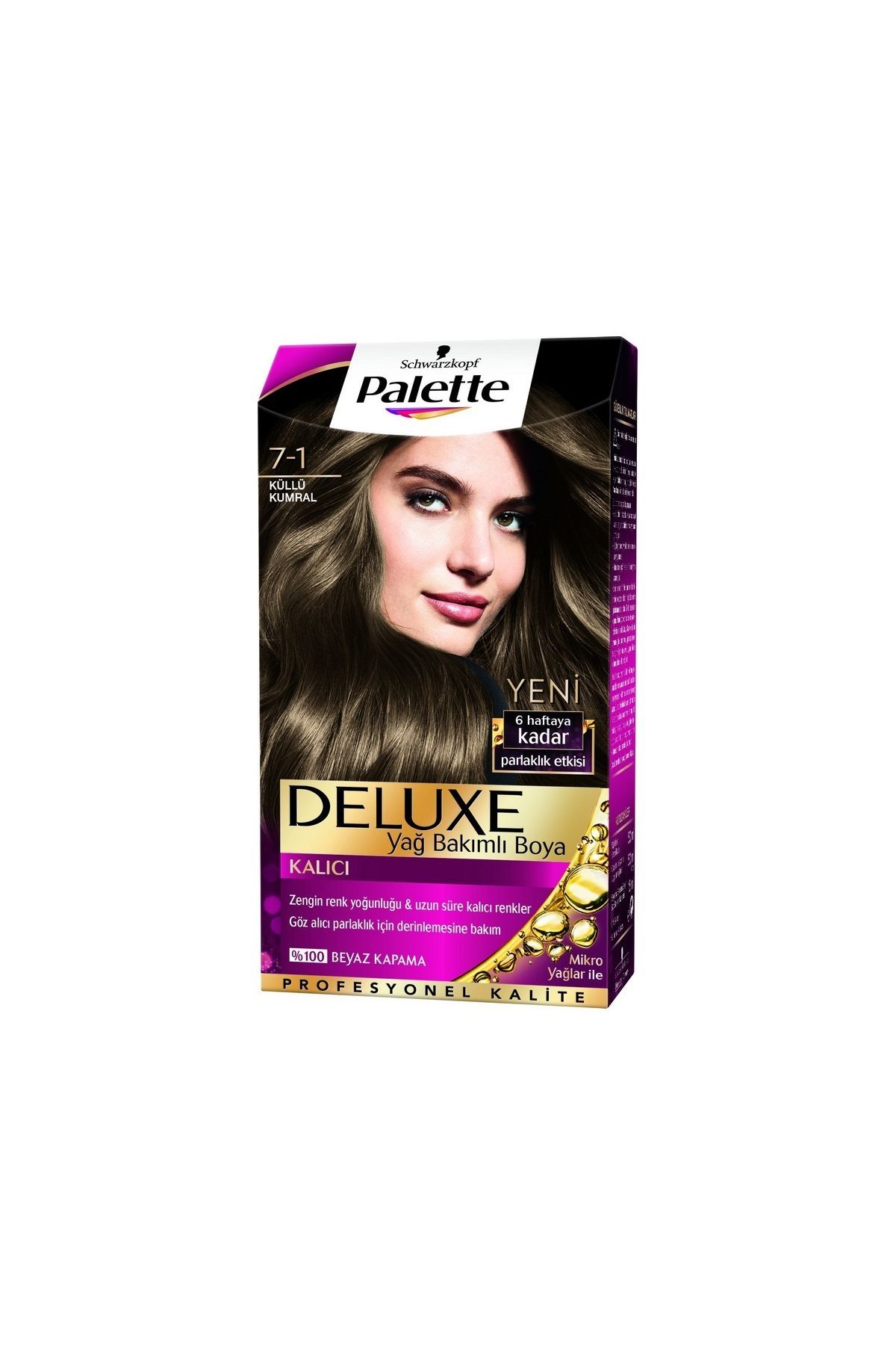 Palette Saç Boyası 7-1 Küllü Kumral x 4 Adet