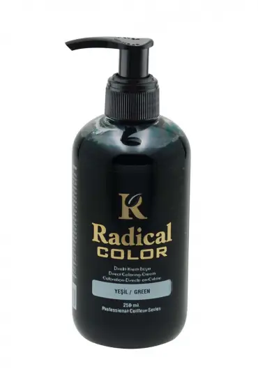 Radical Color Su Bazlı Saç Boyası 250 ml Yesil x 4 Adet