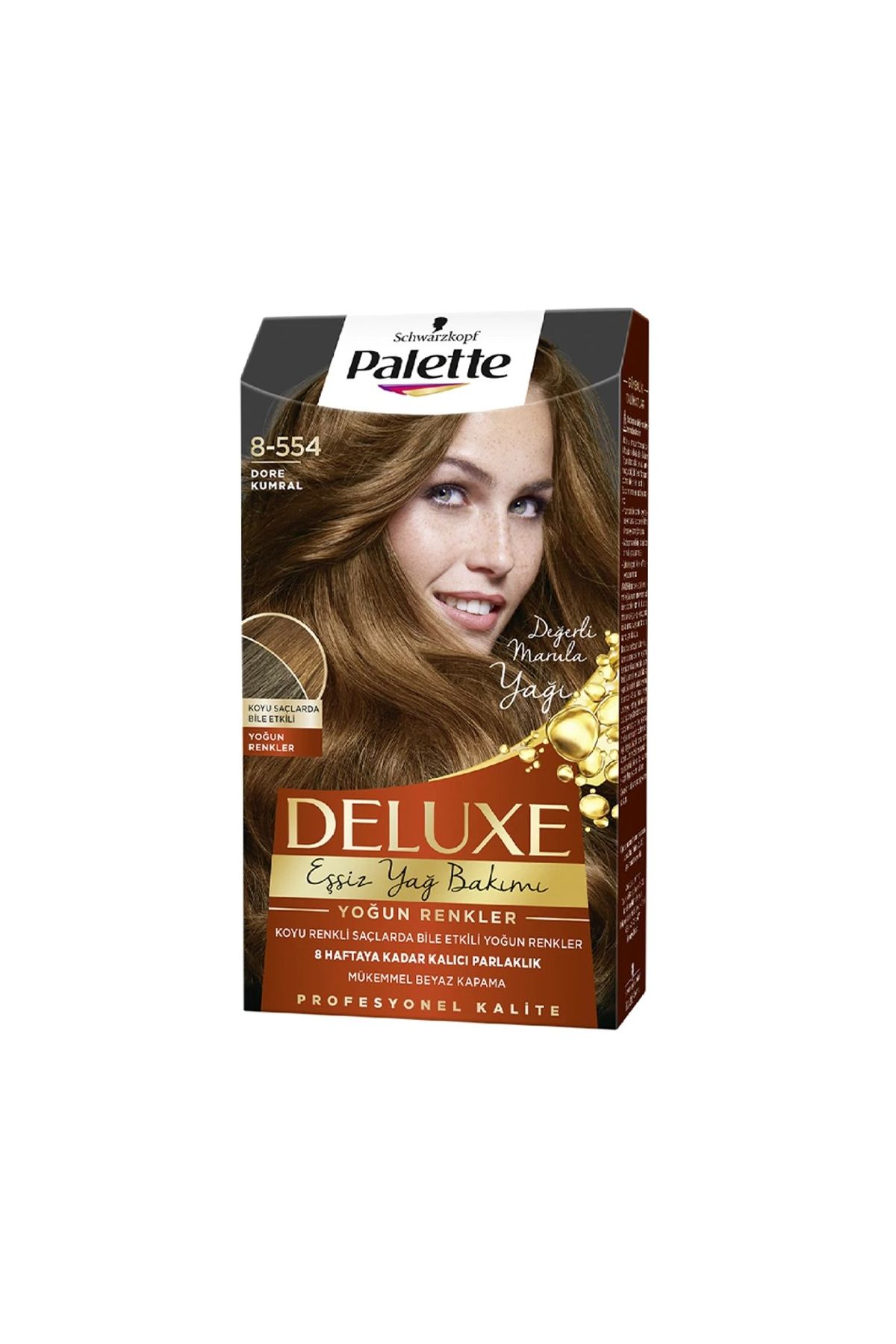 Palette Deluxe Saç Boyası 8.554 Dore Kumral x 3 Adet