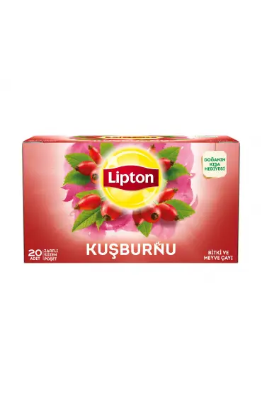 Lipton Bitki Çayı Bardak Kuşburnu 20 Li  x  12 Adet