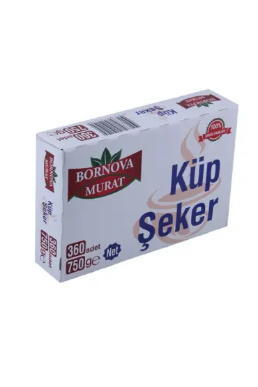 Bornova Murat Küp Şeker 750Gr x 20 Adet