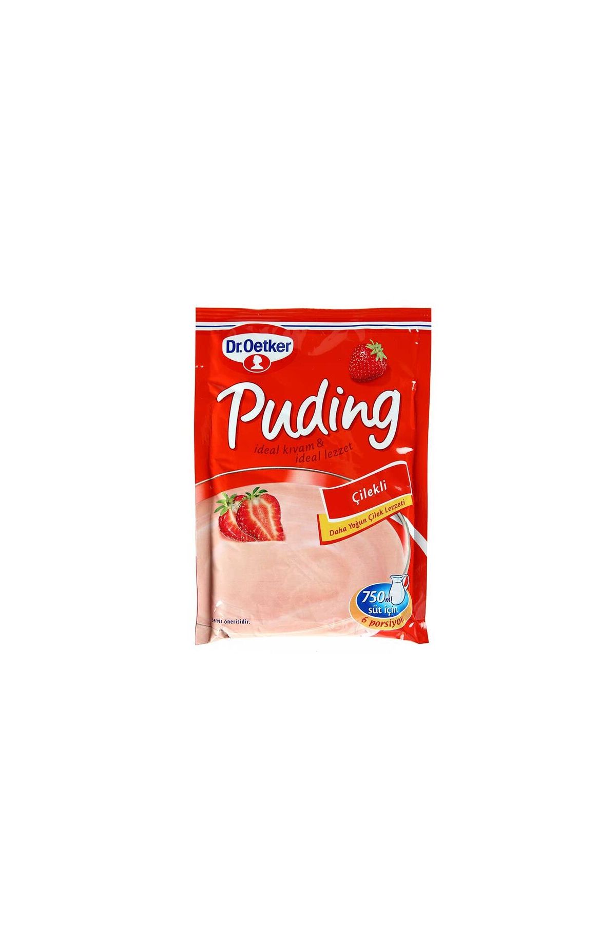 Dr. Oetker Puding Çilekli 125Gr x 24 Adet