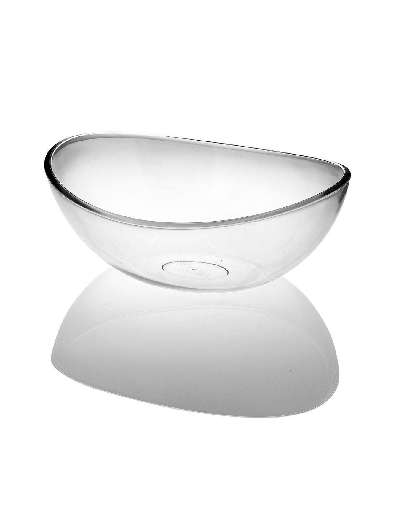 Akrilik Şeffaf Kaşıklı Salata Kasesi & Karıştırma Kabı 