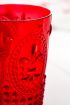 Akrilik Kırmızı Tekli Kısa Bardak & Su Meşrubat Kahve Yanı Bardağı 400 ml ( Cam Değildir )