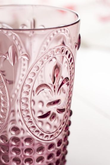 Akrilik Mürdüm Tekli Kısa Bardak & Su Meşrubat Kahve Yanı Bardağı 400 ml ( Cam Değildir )