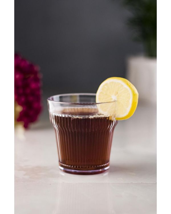 Akrilik Şeffaf Tekli Kısa Bardak & Su Meşrubat Kahve Yanı Bardağı 300 ml ( Cam Değildir )