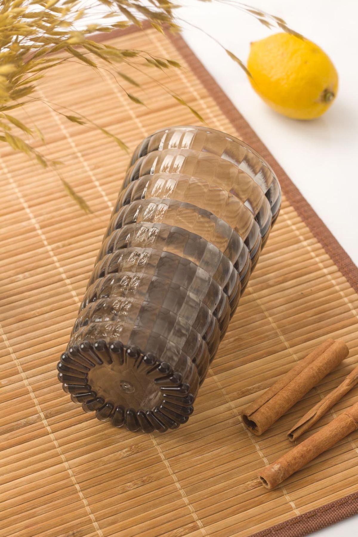 Akrilik Füme Tekli Uzun Bardak & Su Meşrubat Bardağı 750 ml ( Büyük Boy & Cam Değildir )