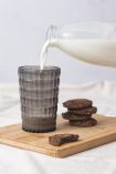 Akrilik Füme 6'lı Kısa Bardak & Su Meşrubat Kahve Yanı Bardağı 400 ml ( Cam Değildir )