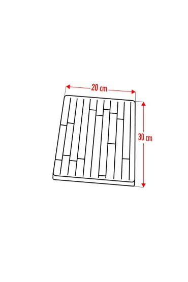 Bambu Kesme Tahtası Sunum Tahtası 20x30