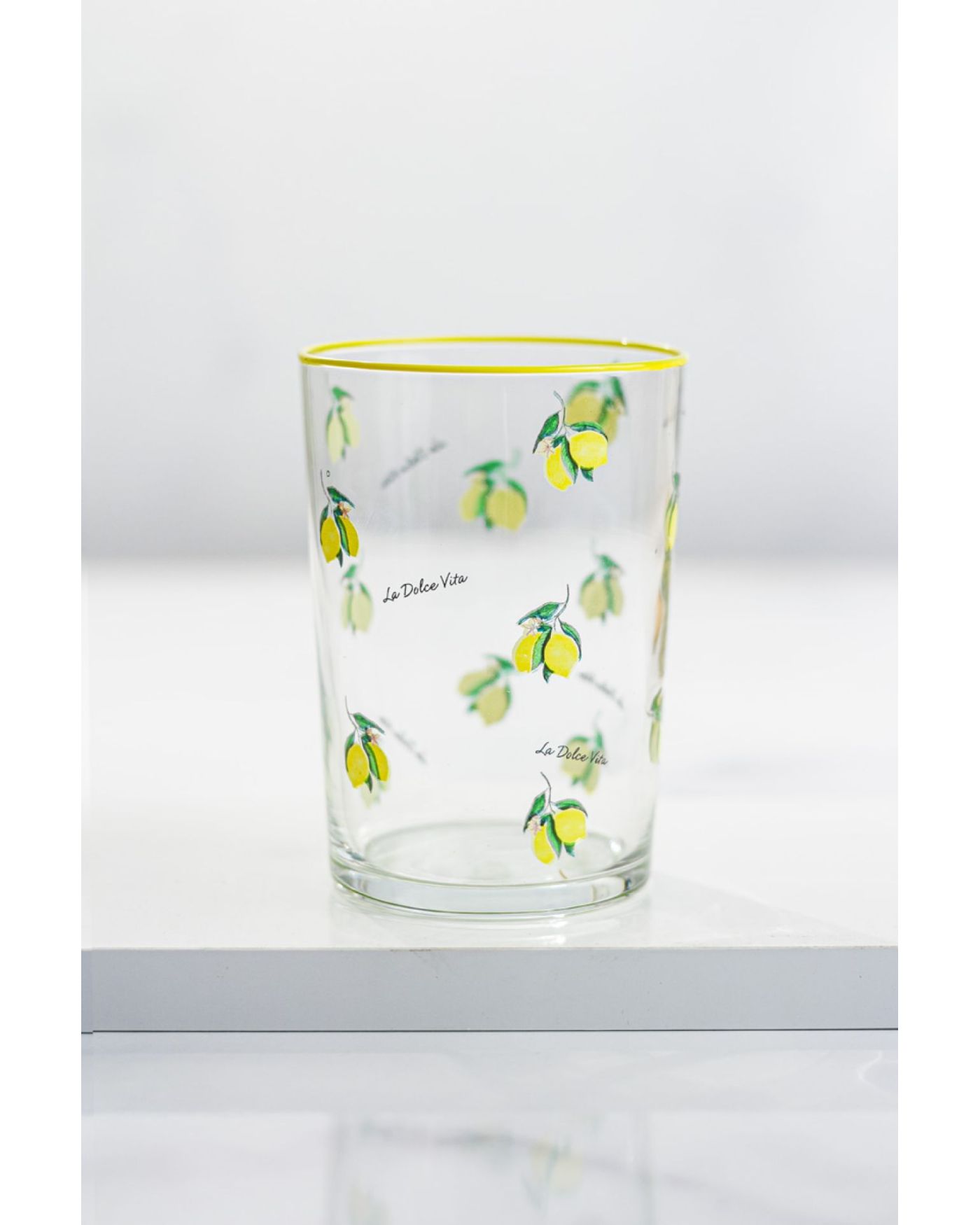 Limon Desenli Su Meşrubat Bardağı 400 ML 