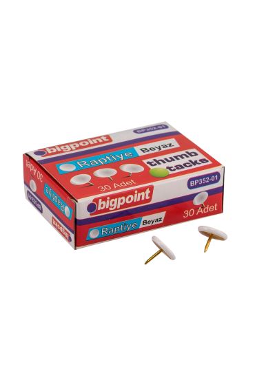 Bigpoint Renkli Raptiye Beyaz 10'lu Kutu