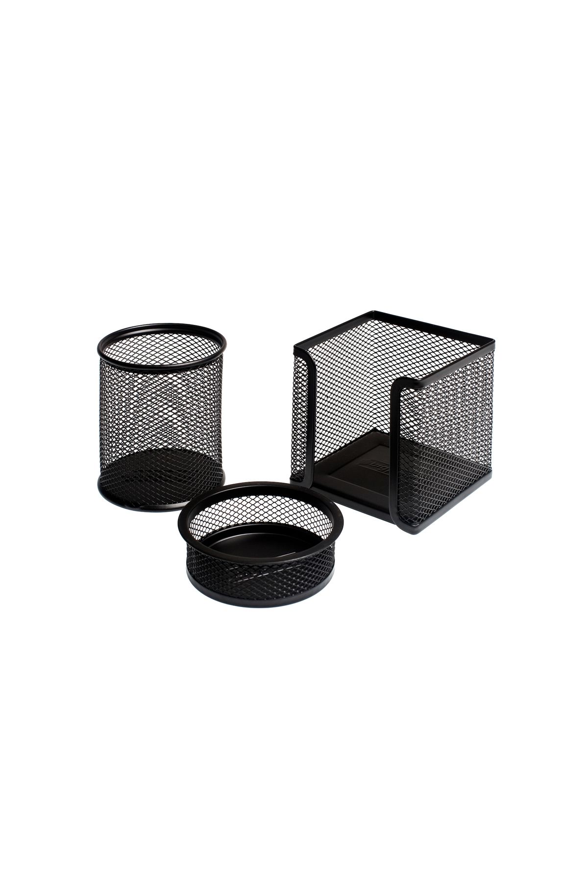 Bigpoint Metal Perfore 3'lü Set Siyah