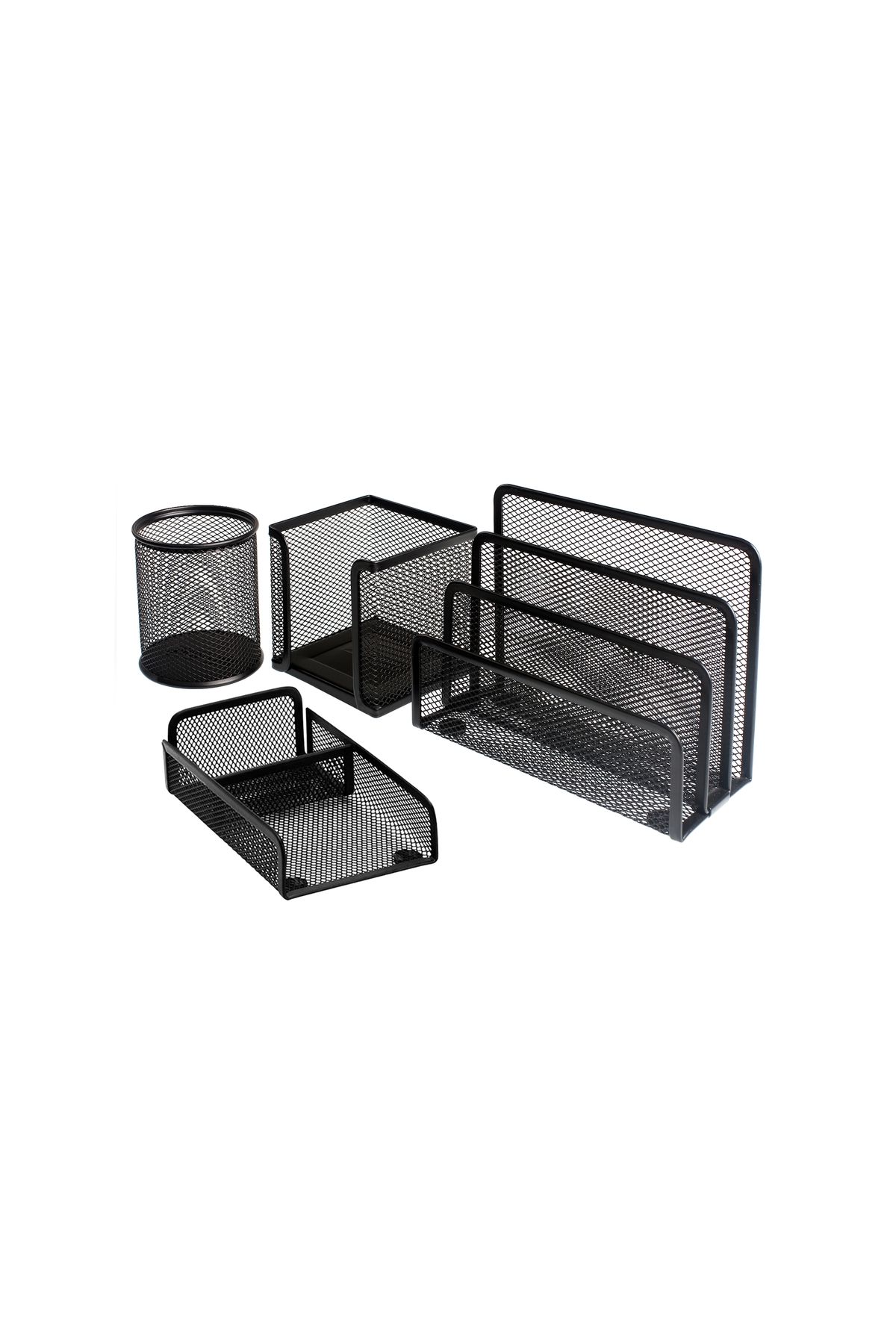 Bigpoint Metal Perfore 4'lü Set Siyah