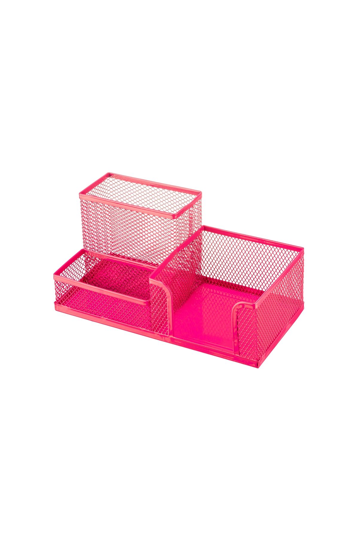 Bigpoint Metal Perfore 3 Gözlü Set Pembe