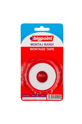 Bigpoint Montaj Bandı Çift Taraflı 19mm x 1.5mt (İç Mekan) 20'li Kutu