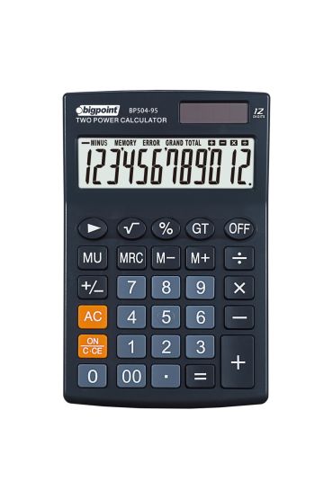 Bigpoint Hesap Makinesi 12 Hane Siyah