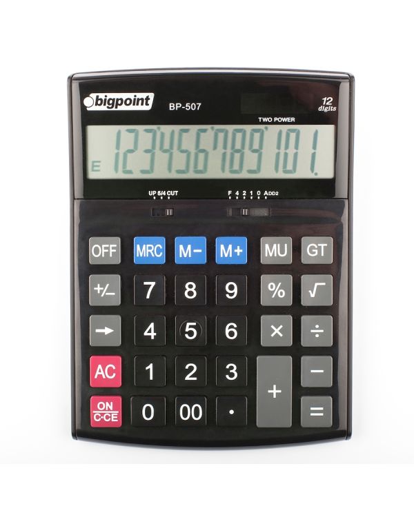 Bigpoint Hesap Makinesi 12 Hane Siyah