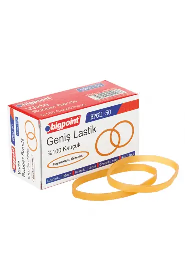 Bigpoint Geniş Ambalaj Lastiği 50 Gram %100 Kauçuk