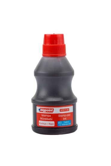 Bigpoint Istampa Mürekkebi 60ml Kırmızı 12'li Kutu