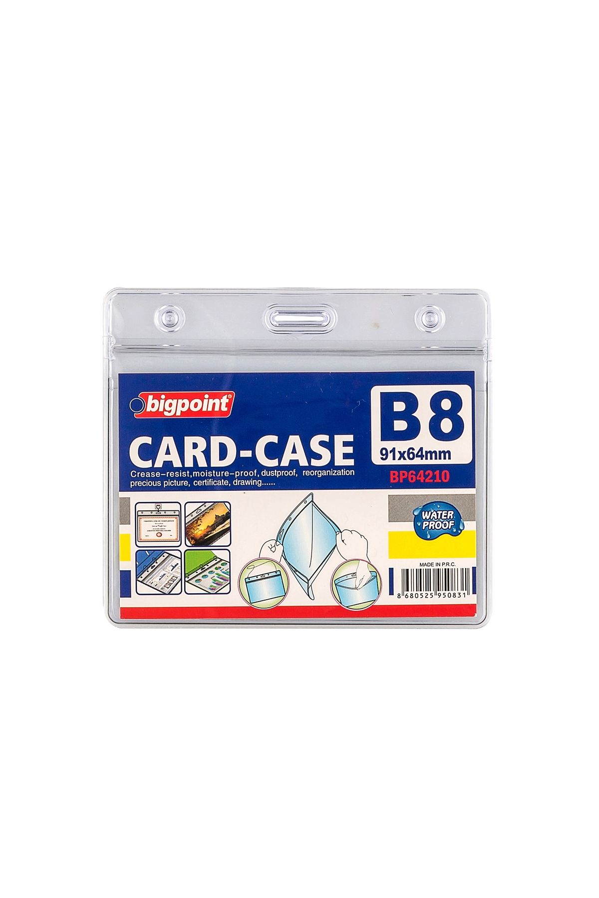 Bigpoint Kilitli Kart Poşeti Yatay B8 (91x64mm) 10'lu Poşet